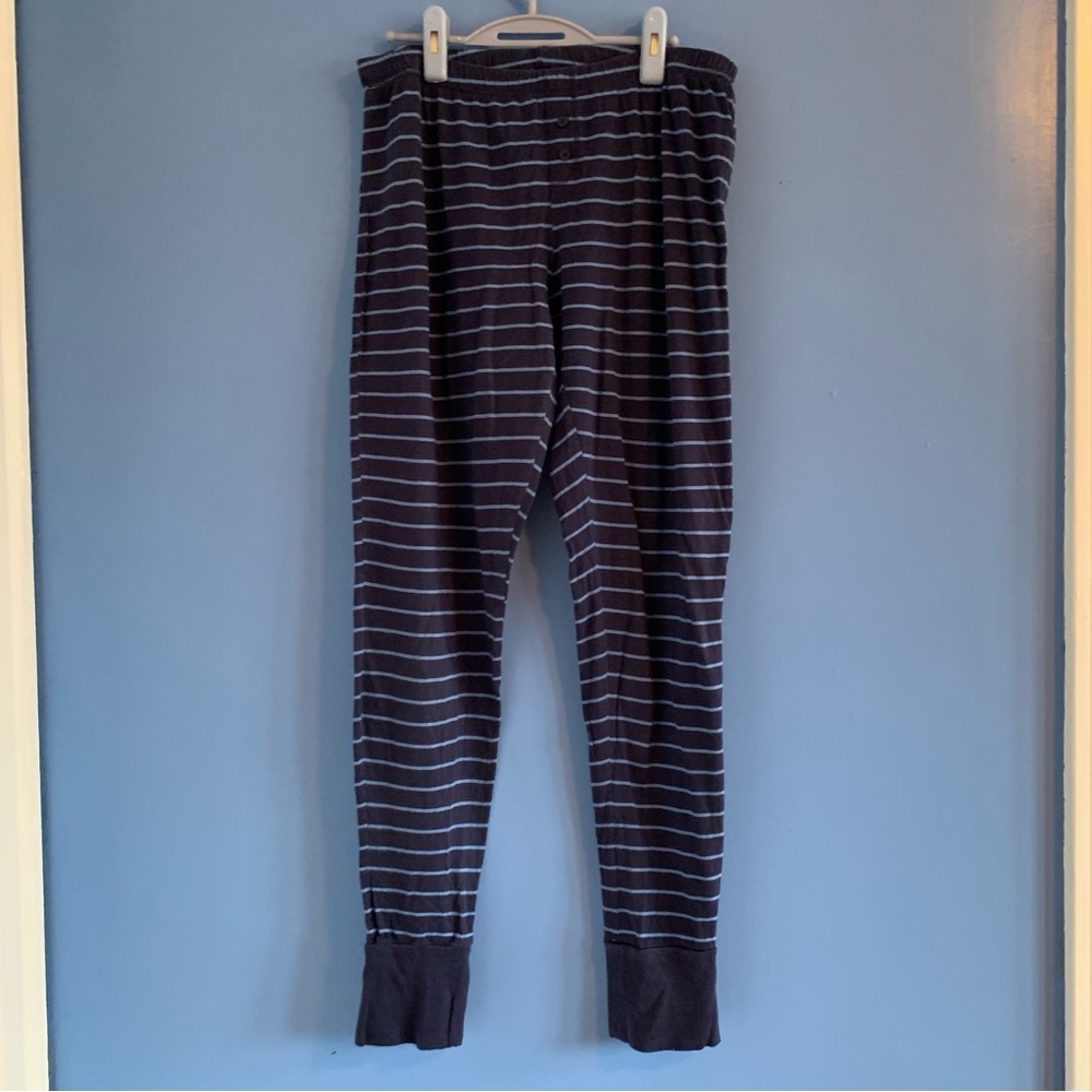 Gap Body Navy Blue Striped Pajama Pants